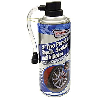 Streetwize Tyre Puncture Repair, Sealant & Inflator