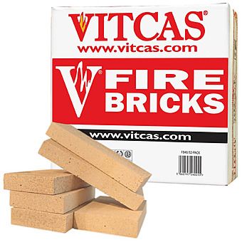 Vitcas 6 Pack Fire Bricks For Stoves & Fireplaces