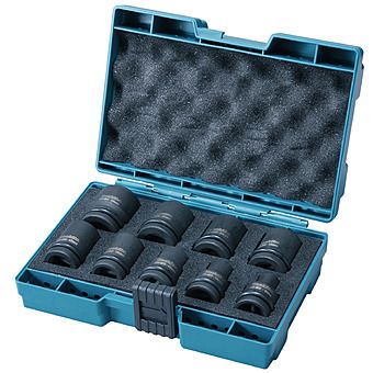 Makita D-41517 9 Piece 1/2" Impact Socket 8-24mm Set In Case