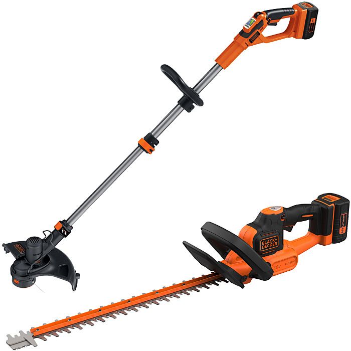 Black & Decker 36v Cordless Strimmer & Hedge Trimmer Twinpack 2 x 2.0Ah Batteries Ray Grahams Black & Decker 36v Cordless Strimmer & Hedge Trimmer Twinpack 2 x 2.0Ah Batteries Ray Grahams