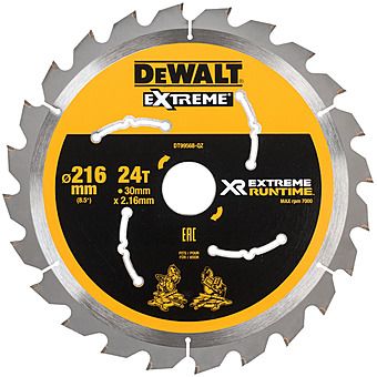 Dewalt DT99568 216mm x 30mm 24T FlexVolt Mitre Circular Saw Blade