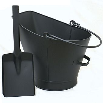 Castle Living Waterloo Coal Bucket & Shovel - Black