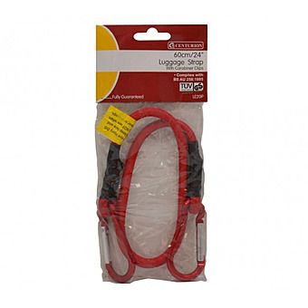 Centurion LE20P 24 Inch Luggage Strap Bungee Cord With Carabiner Clips