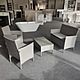 California Coffee Table Patio Set - Grey