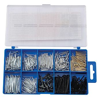 Draper 69042 485 Piece Nail And Pin Assortment