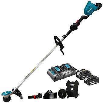 Makita DUR368LPT2 36V (18V x2) 35cm Strimmer 2 x 5.0Ah Batteries