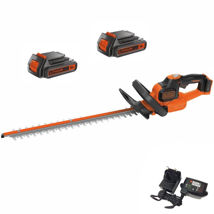 Buy BLACK + DECKER Strimmer GTC18452PC Cordless Hedge Trimmer with 1 Battery