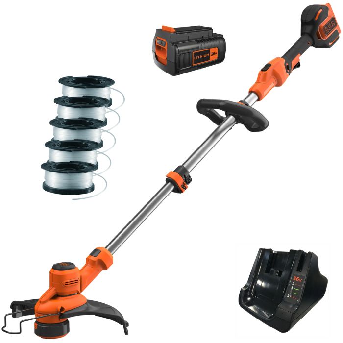 Black Decker 36V 2.0Ah Cordless 33cm Strimmer Ray Grahams