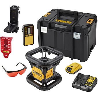 DeWalt DCE074D1R 18V XR Self Levelling Red Rotary Laser Kit