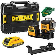 DeWalt DCE089D1G18 12V/18V Multi-Line Green Laser & 18V 2.0Ah Battery