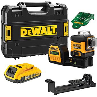Picture of DeWalt DCE089D1G18 12V/18V Multi-Line Green Laser & 18V 2.0Ah Battery