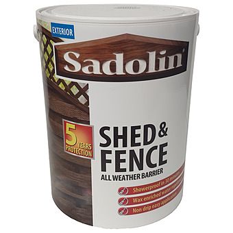 Picture of Sadolin 5L Shed & Fence All Weather Barrier Wood Stain Treatment