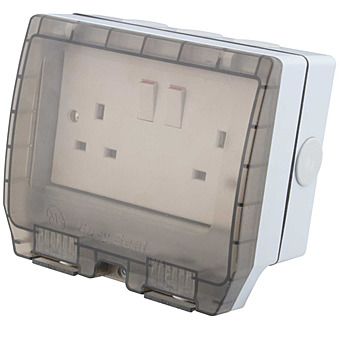 Waterproof 13A Double Socket Outdoor IP66