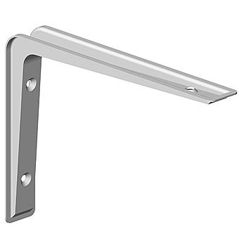 Alido Small Shelf Bracket 12 x 8cm Silver