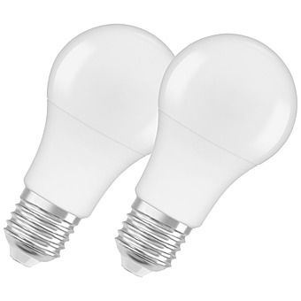 Osram 8.5W = 60W Warm White LED Light Bulb 2 Pack 806lm GLS E27