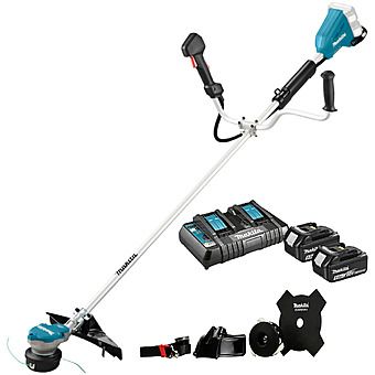 Makita DUR368APT2 36V (18V x2) 35cm Strimmer 2 x 5.0Ah Batteries