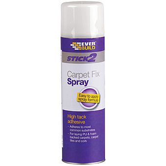 Everbuild Stick2 Carpet Fix Spray Contact Adhesive (For Foam & PU) 500ml