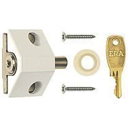 White Patio Door Lock ERA 100-12