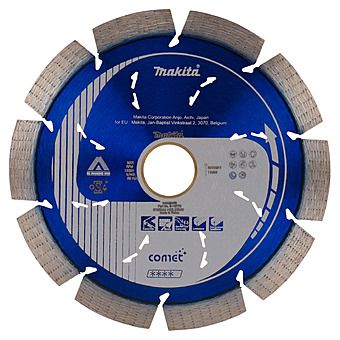 Makita 125mm 5" Diamond Cutting Disc - Comet Segmented Rim - For DCC500