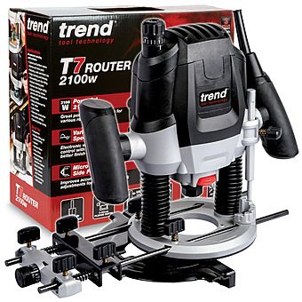 Picture of Trend T7 1/2" Variable Speed Plunge Router (T7ELK/T7EK)