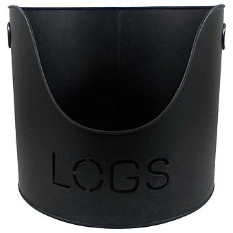 Castle Living Black "Logs" Bucket