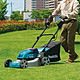 Makita DLM460PT4 Lawnmower 36V (2x18V) 46cm Steel Deck Lawn Mower 4 x 5.0Ah Batteries