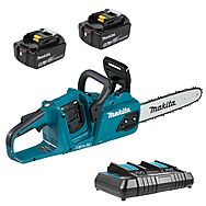 Makita DUC305PT2 36V (18V x2) 300mm Chainsaw 2 x 5.0Ah Batteries