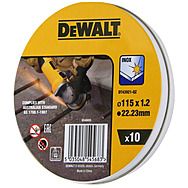 DeWalt 10pk 115mm x 1.2mm Metal/Inox Cutting Disc DT43921