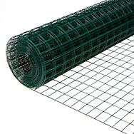 Green PVC Coated Welded 25 x 38mm Mesh 0.9 x 10m