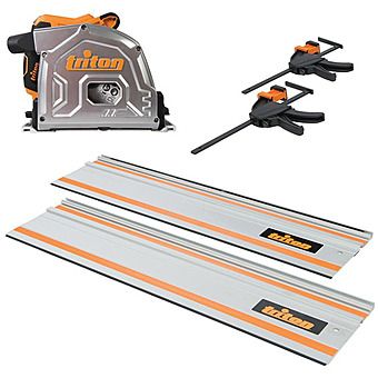 Triton TTS185 185mm Track Circular Saw & Rails Kit 230V