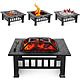 32&quot; Square Fire Pit, BBQ &amp; Ice Box