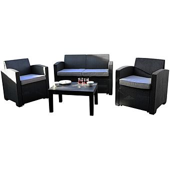 Kingfisher 4 Piece Furniture Set | Rattan Effect