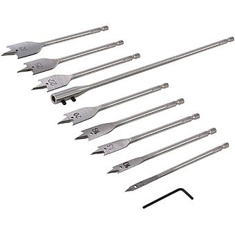 Silverline Flat Wood Drill Bit & Extension Set 6-32mm 481937
