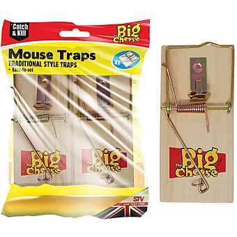 STV Wooden Mouse Trap 4 Pack