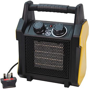 Faithfull 2KW Ceramic Electric Fan Heater FPPHEAT2KWC2