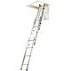 Werner 3 Section Aluminium Loft Ladder With Handrail 3m