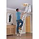 Werner 3 Section Aluminium Loft Ladder With Handrail 3m