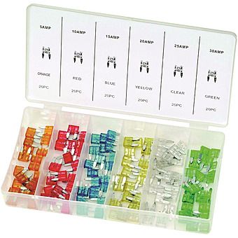 Streetwize 120 Piece Mini Blade Car Fuse Set