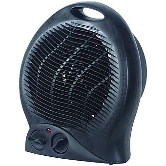 Kingavon 2KW Upright Fan Heater Black