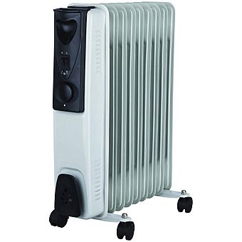 Kingavon 2KW 9-Fin Oil Filled Radiator White