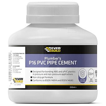 Everbuild P16 Plumber's PVC Pipe Cement 250ml