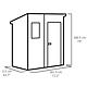 Keter Manor Pent 6&#39;x4&#39; Shed Grey