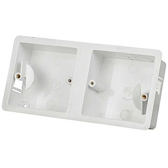 Dual-1-Gang Dry Lining Flush Electrical Back Box