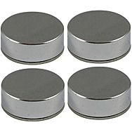 TIMco Polished Chrome Threaded Screw Cap 4 Pack For Mirrors etc.