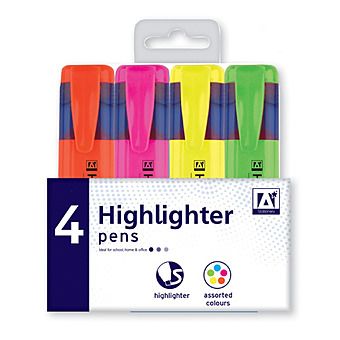 4 Pack Highlighters