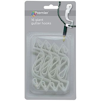 Premier 16 Giant Gutter Hooks For Christmas Lights
