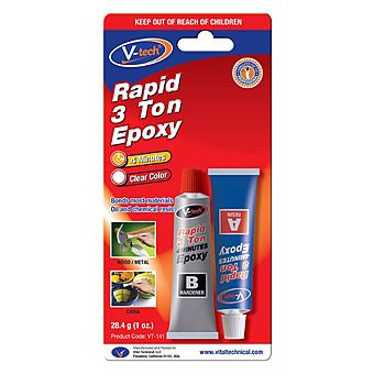 V-Tech Vital Rapid 4 Minute 3 Ton 2 Part Epoxy 28.4g