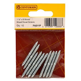 1 1/2" x 8 SC Wood/Wood Dowel Screws  (Pack of 10)