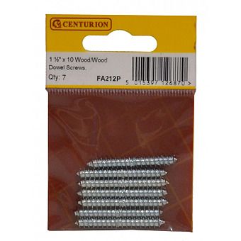 1 1/2" x 10" SC Wood/Wood Dowel Screws  (Pack of 7)