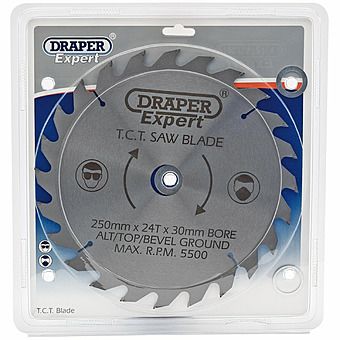 Draper 09486 Expert Tct Saw Blade 250x30mmx24t